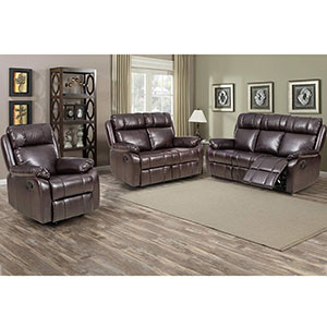 FDW Wingback Recliner Chair Leather Single Modern Sofa