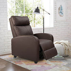 Homall Single Recliner Chair Padded Seat PU Leather