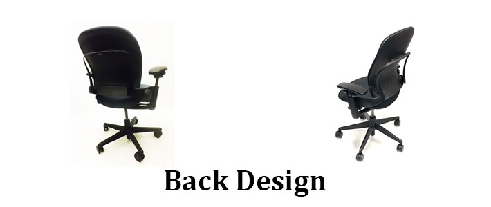 Back design of Steelcase leap V1 and V2