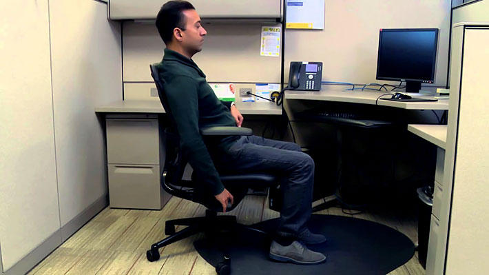 Advantage of an office chair for posture