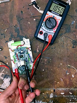 Check Battery and Charger with a Multimeter